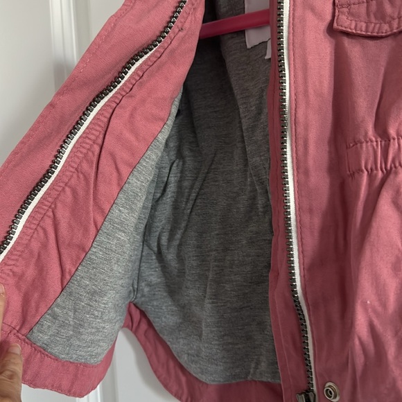Old Navy Brand Baby Girl Mauve Colored Trench Style Jacket - Size 6-12M - Picture 8 of 8